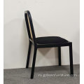 Современное столовое кресло с твердым древесином Кора Caneblackhomediningchair